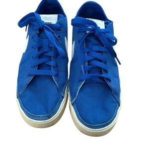 Blue Nike Court Legacy Canvas Shoes